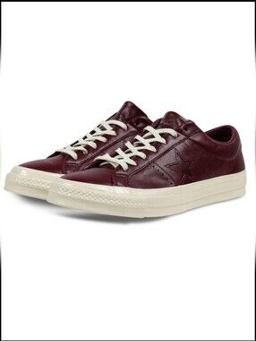 Converse All-star oxblood red leather low top Chuck Taylors